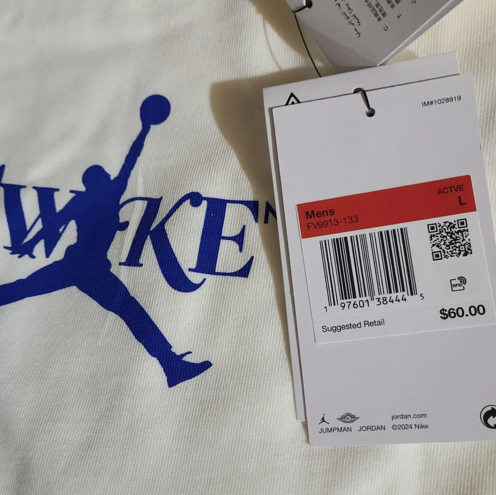 Nike Air Jordan x Awake NY Solid Tee White Size Men Small NEW